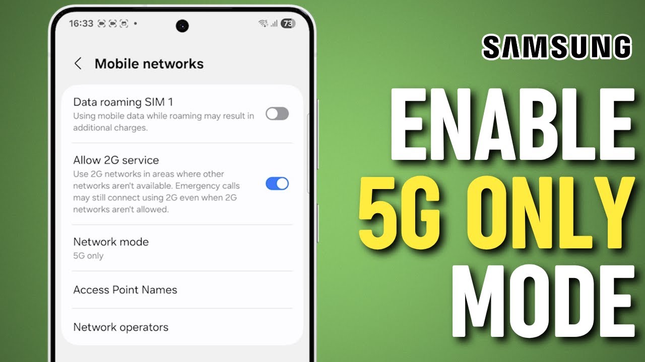 Can&rsquo;t See 5G on Samsung? Enable 5G Only Mode Easily!