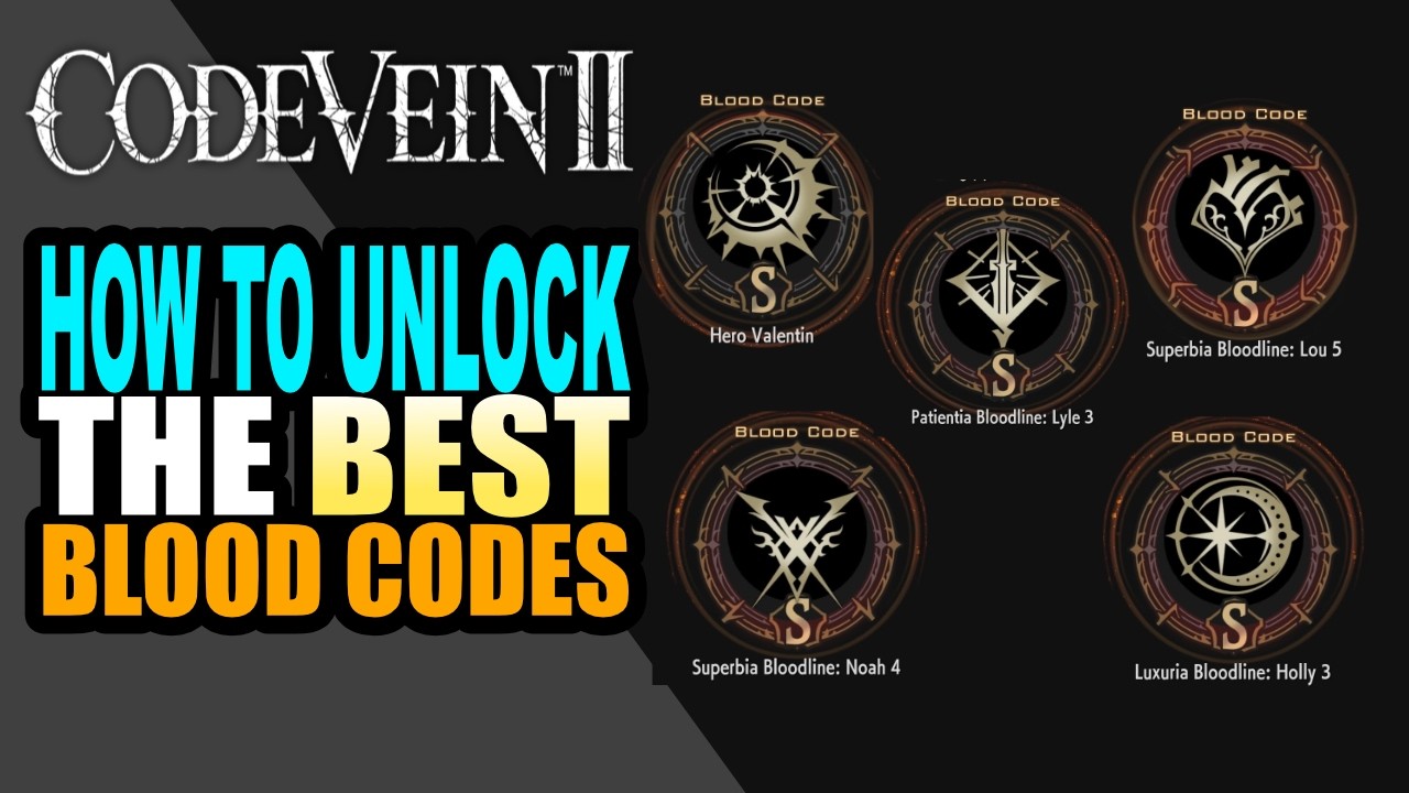 Как разблокировать S-ранги в кодах крови Code Vein 2: Холли, Ноа, Лу, Крейг и другие!