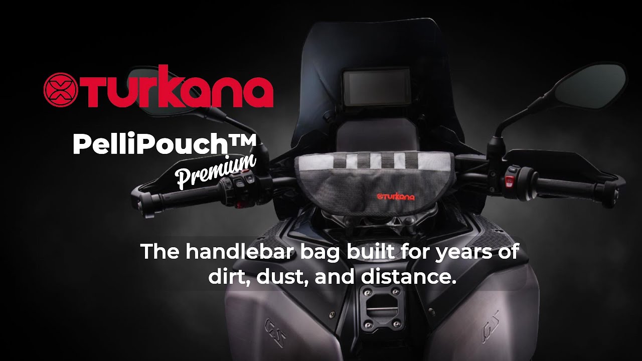 The Legendary Turkana Pellipouch™ Handlebar Bag | Premium & Classic Adventure Motorcycle Gear