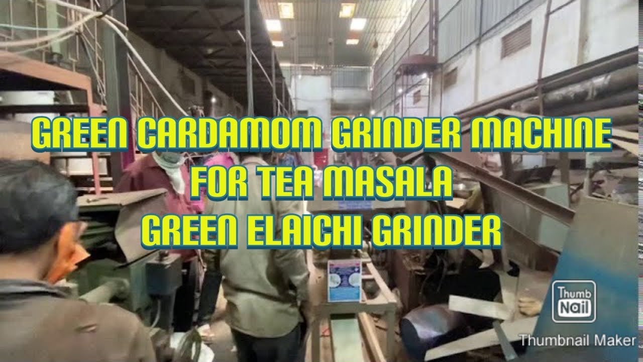 Green cardamom Grinder Machine for tea masala, green elaichi grinder📞📲☎️+91 93292 05352