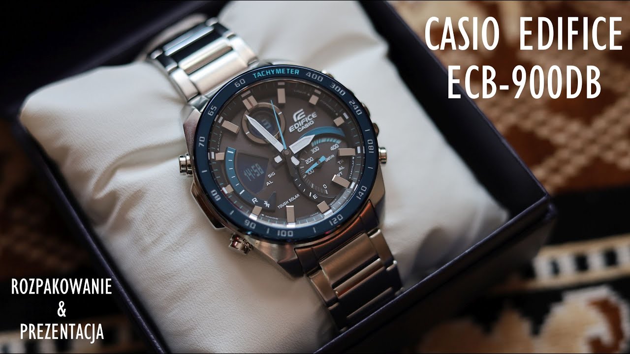 Casio Edifice ECB 900 Rozpakowanie i Prezentacja PL