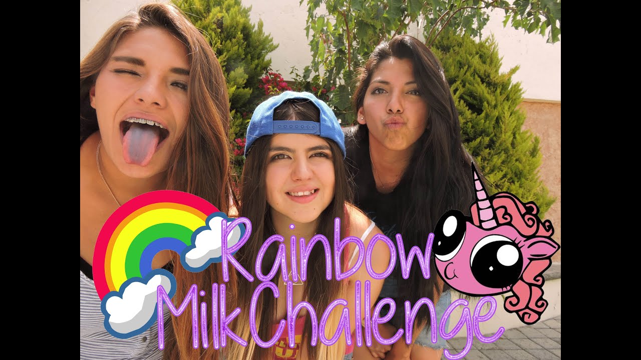 Rainbow Milk Challenge - CarlyJai
