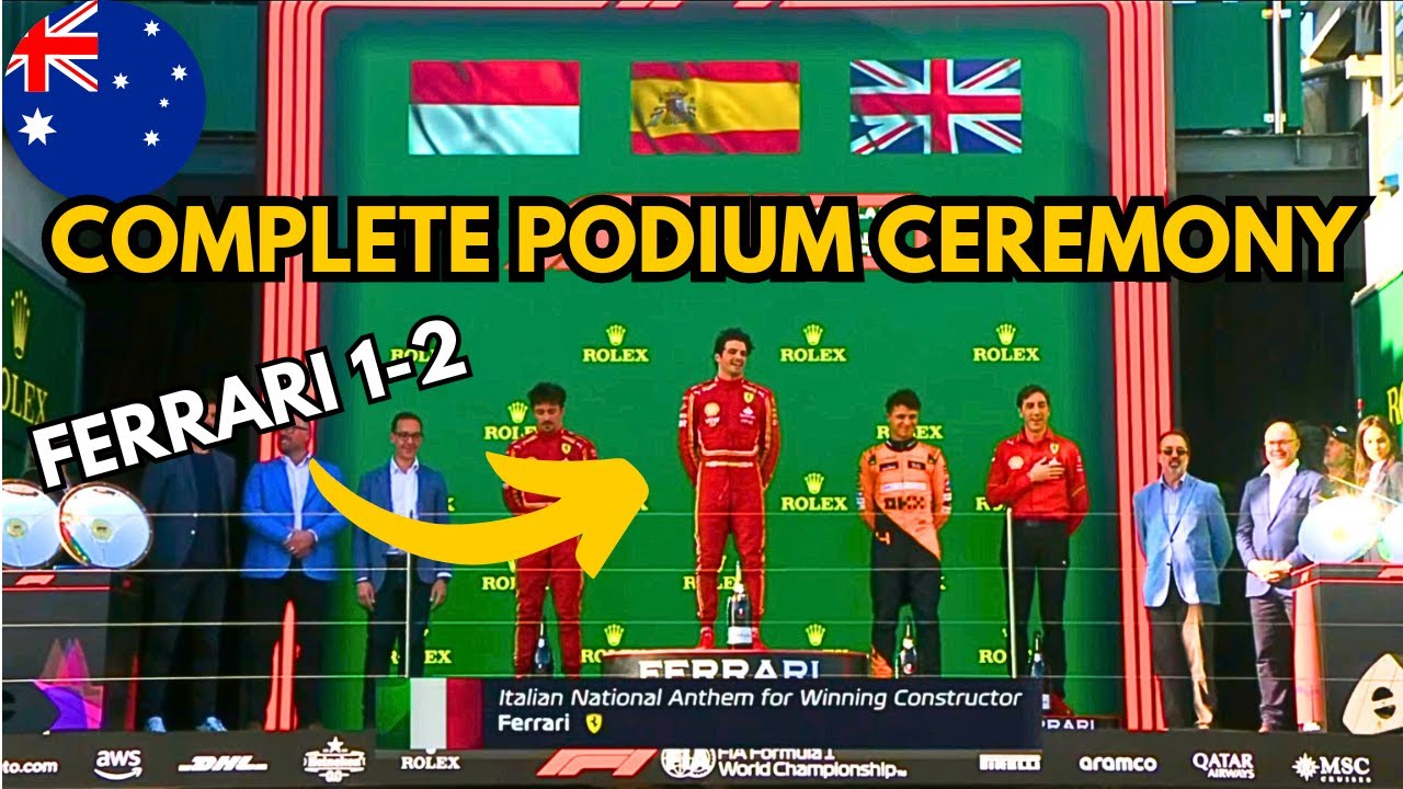 Formula 1 - Australian Grand Prix 2024 : Podium Anthem