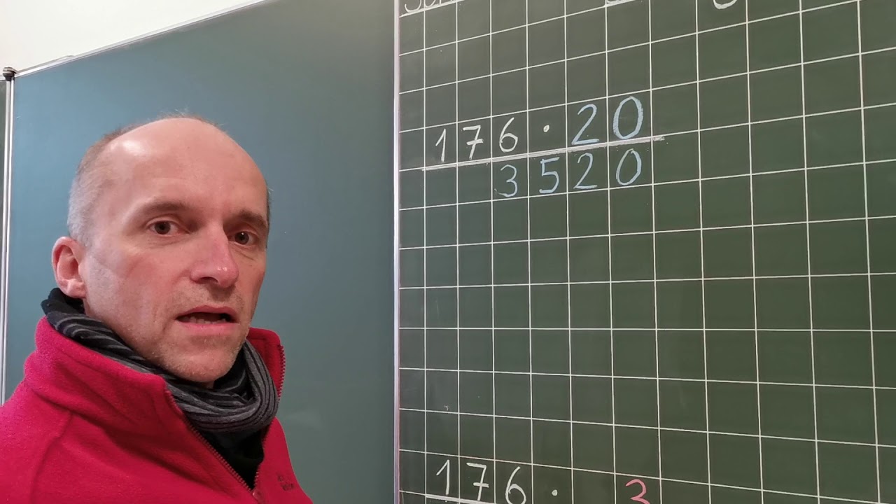 Schriftliches Multiplizieren mit zweistelligen Zahlen