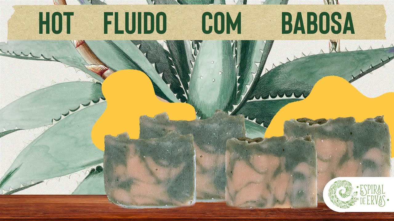 Sabonete HOT PROCESS DE ALTA TEMPERATURA E FLUÍDO com Babosa e Spirulina