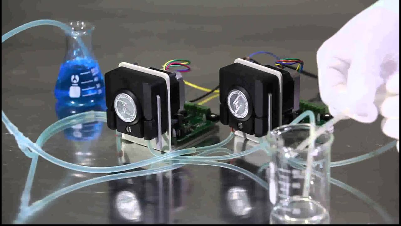 4 rollers VS 8 rollers Peristaltic pump head pulsation
