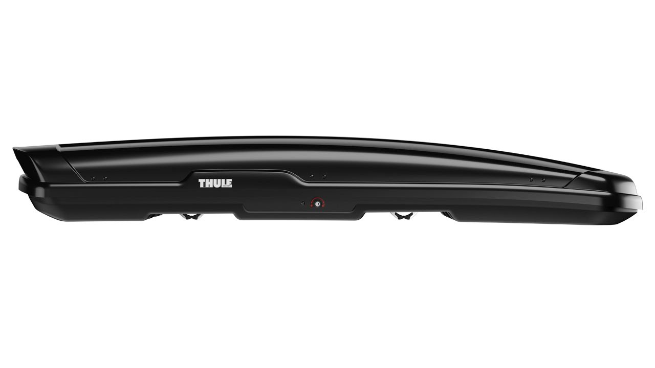 Roof box - Thule Flow with Thule Box Ski Carrier Adapter 694x