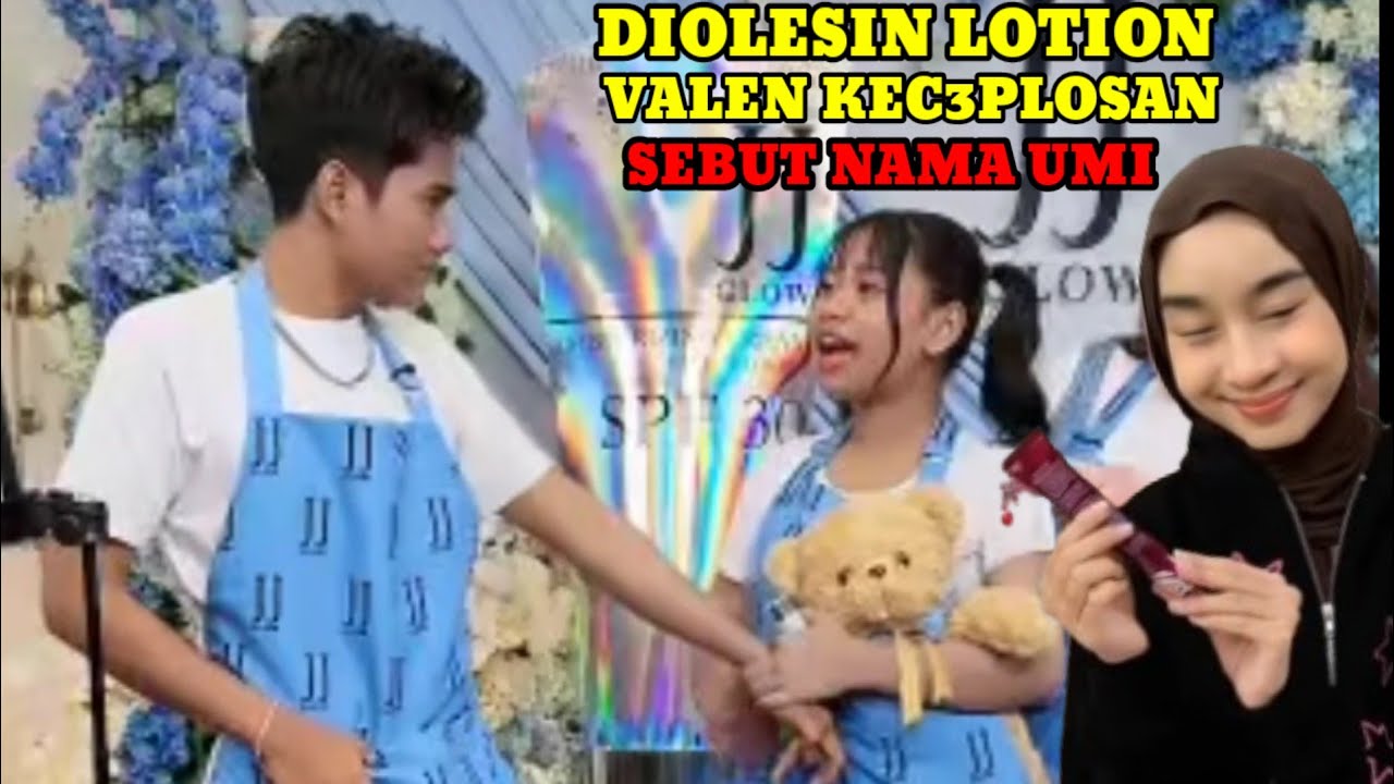 VALEN KECEPLOSAN PANGGIL DEDE APINK UMI KARNA DI OLESIN LOTION. 