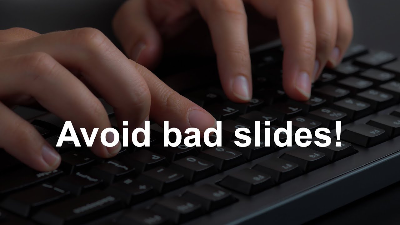 Avoid bad PowerPoint Slides for your conference presentation