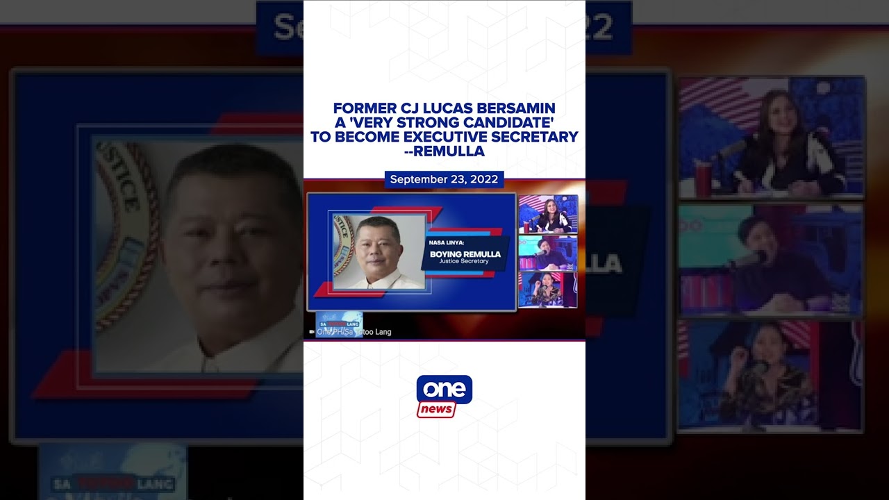 Lucas Bersamin seen as 'very strong candidate' for ES--Remulla
