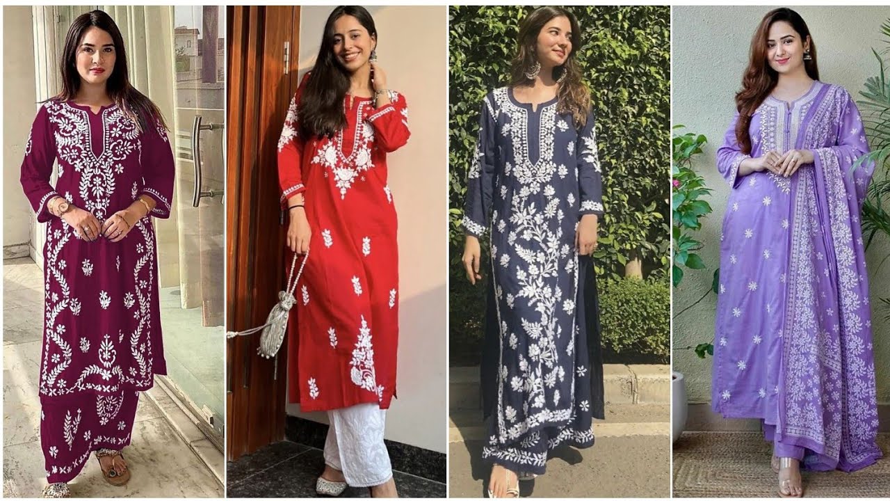 Beautiful Chikankaari Kurti Design Ideas For Girls For Eid 2026 