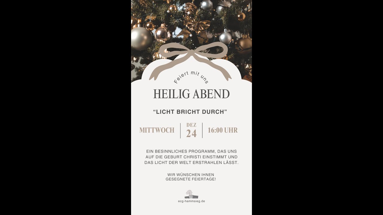 Heiligabend Gottesdienst // ECG Hamm (Sieg)