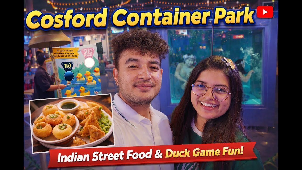 Cosford Container Park Vlog | Indian Street Food & Duck Game Fun!