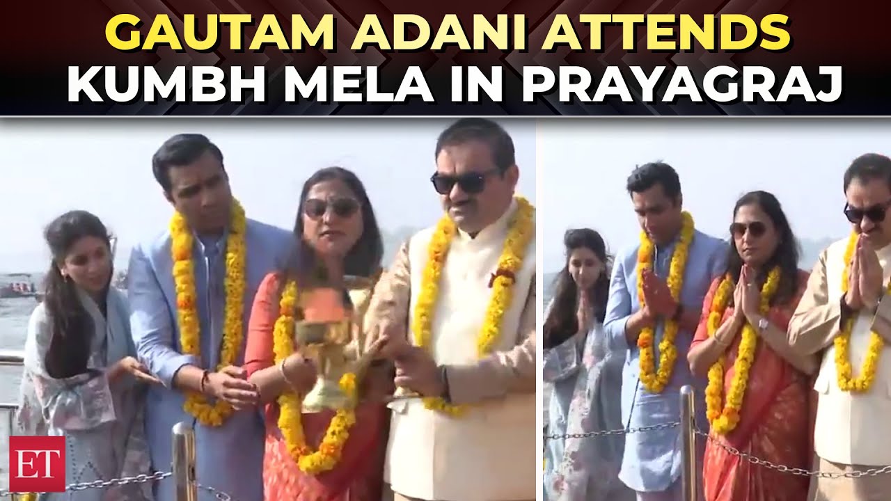 Gautam Adani attends Maha Kumbh mela in Prayagraj; talks about son Jeet's wedding