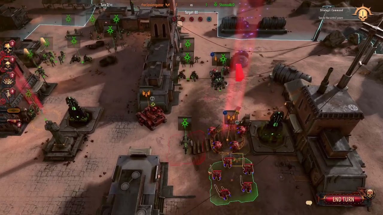 Warhammer 40000 Battlesector Multiplayer Match 117 Blood Angels vs Necrons