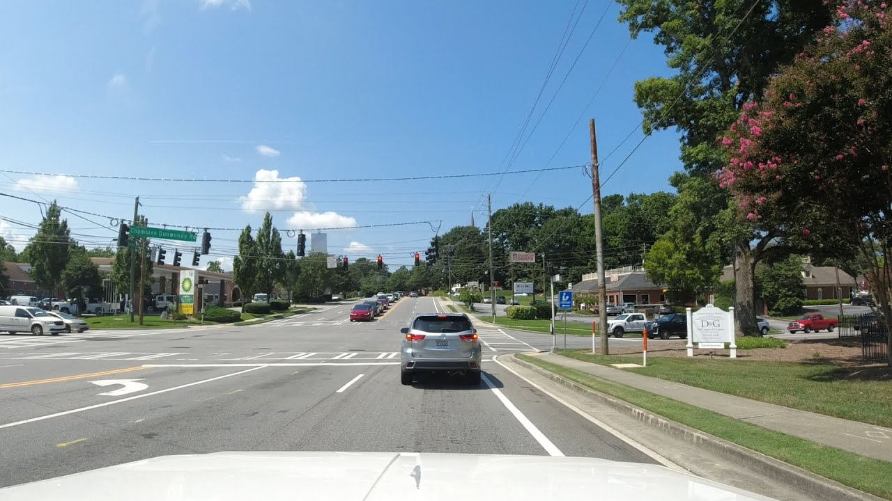 Dunwoody from Peachtree Industrial to Roswell Road Monday August 23rd 2021 #Dunwoody Ga