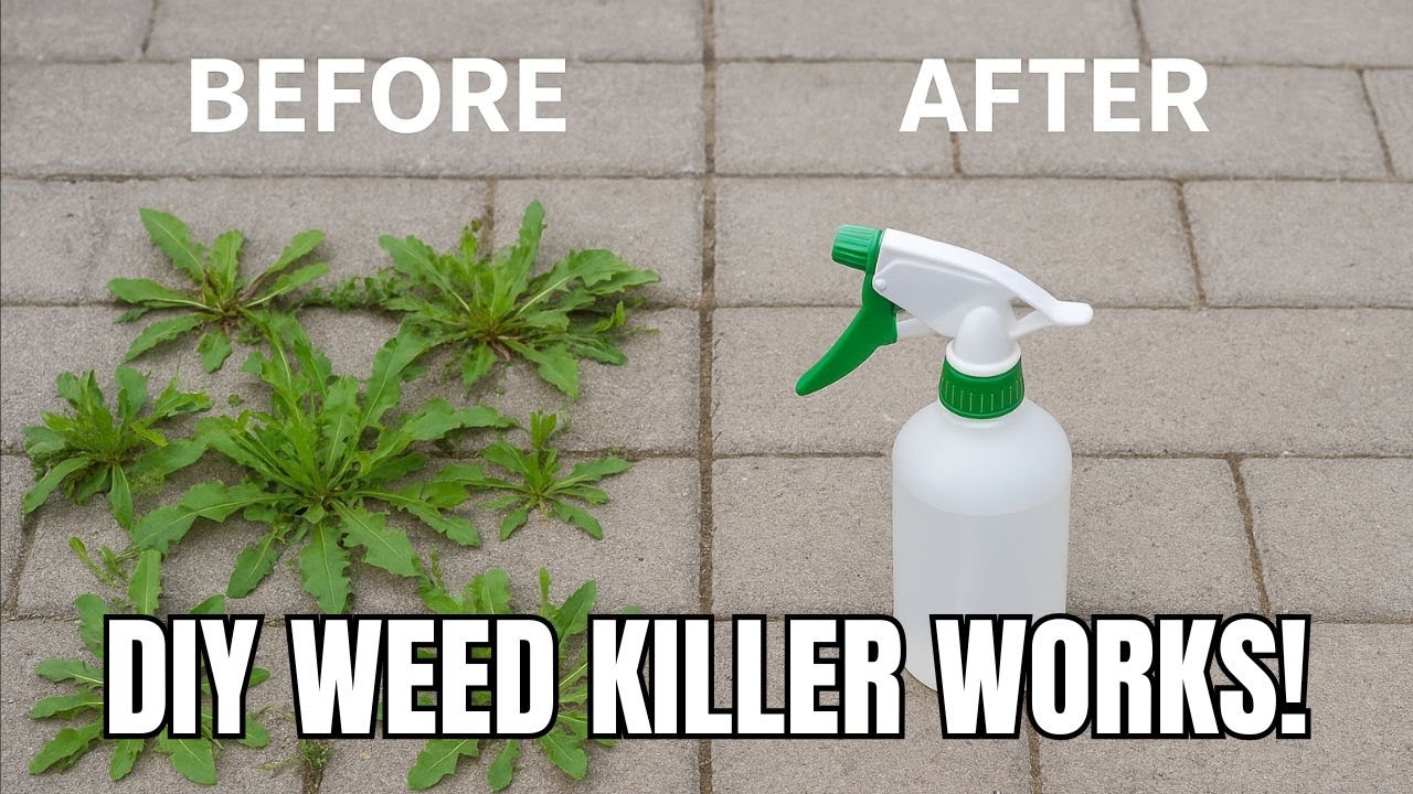 HOW TO KILL WEEDS FAST WITH HOMEMADE WEED KILLER &ndash; VINEGAR, SALT & BAKING SODA