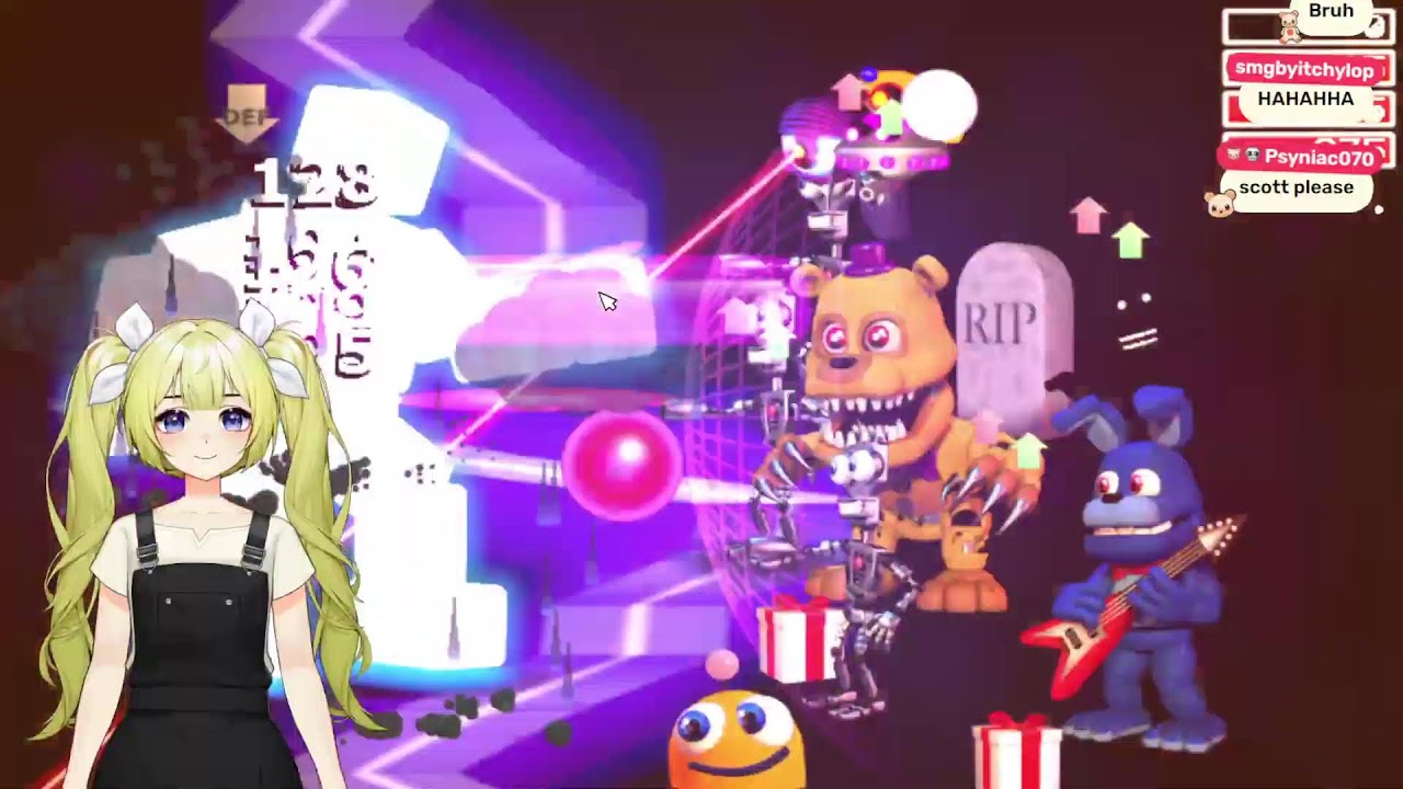 FNAF's MAX MODES with the WORST POSSIBLE LUCK ➤ Can I Beat FNAF World as a VTuber?