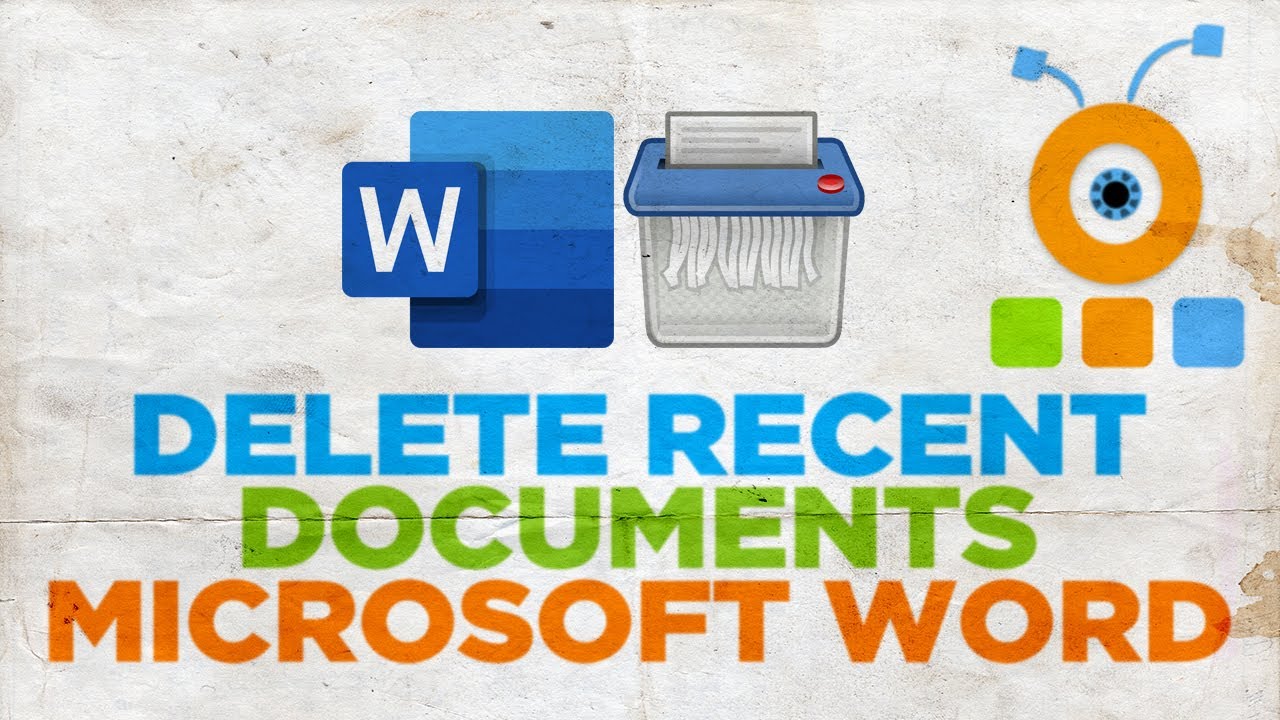 Как удалить недавние документы Word