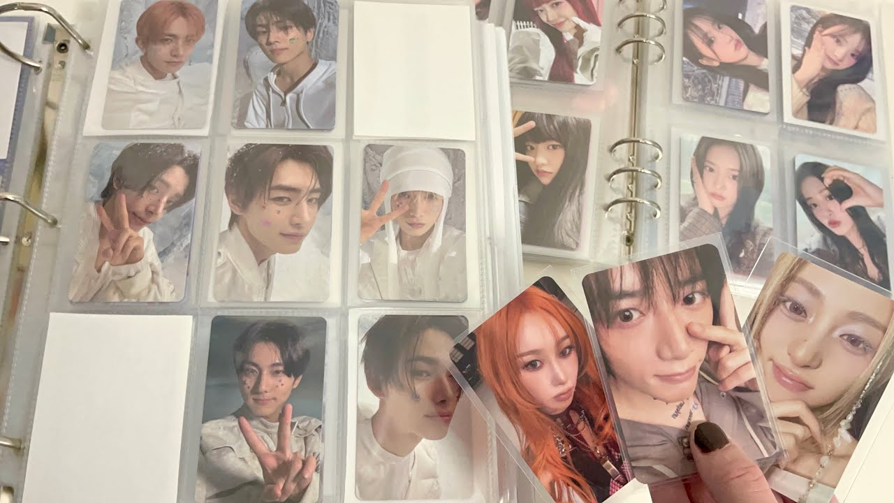 storing photocards- Txt + Enhypen + Aespa + more