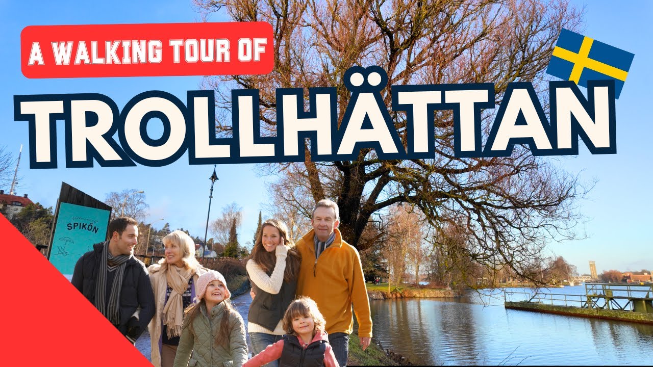 TROLLHÄTTAN Walking Tour 🇸🇪 | Innovation, Nature, and Swedish Film in One City 🚗🌿🎬