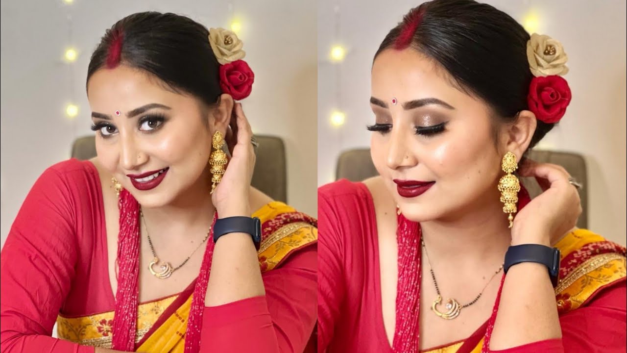 Nepali teej makeup look 2022  #nepaliteejmakeup #teejmakeup