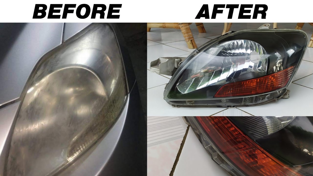 RESTORASI HEADLAMP VIOS GEN 2 // Mika Kusam, Kuning, Ngembun, Retak Rambut Hilang Semua!!