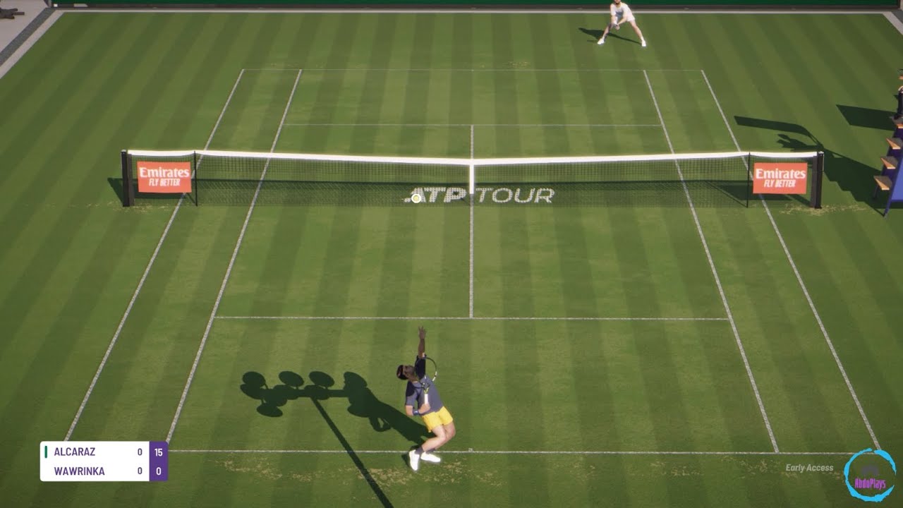 Tiebreak early access 6 gameplay - Alcaraz vs. Wawrinka - Wimbledon (Third round) - Career Mode - PC