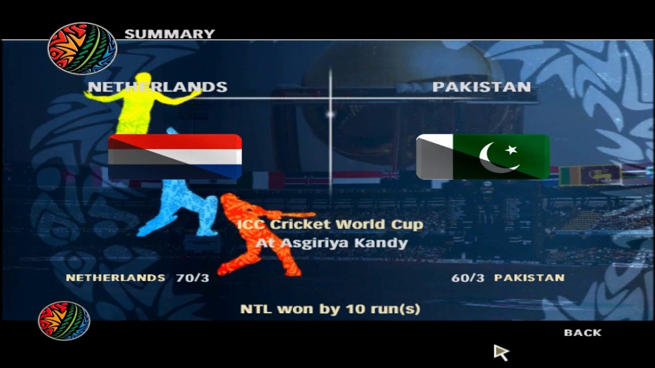 Netherlands Beats Pakistan in 1st Semifinal | EA Sports Cricket World Cup 2011.