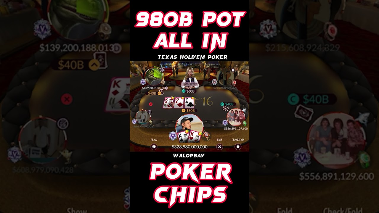 All in 980 Billion Pot Texas Hold’em Poker 