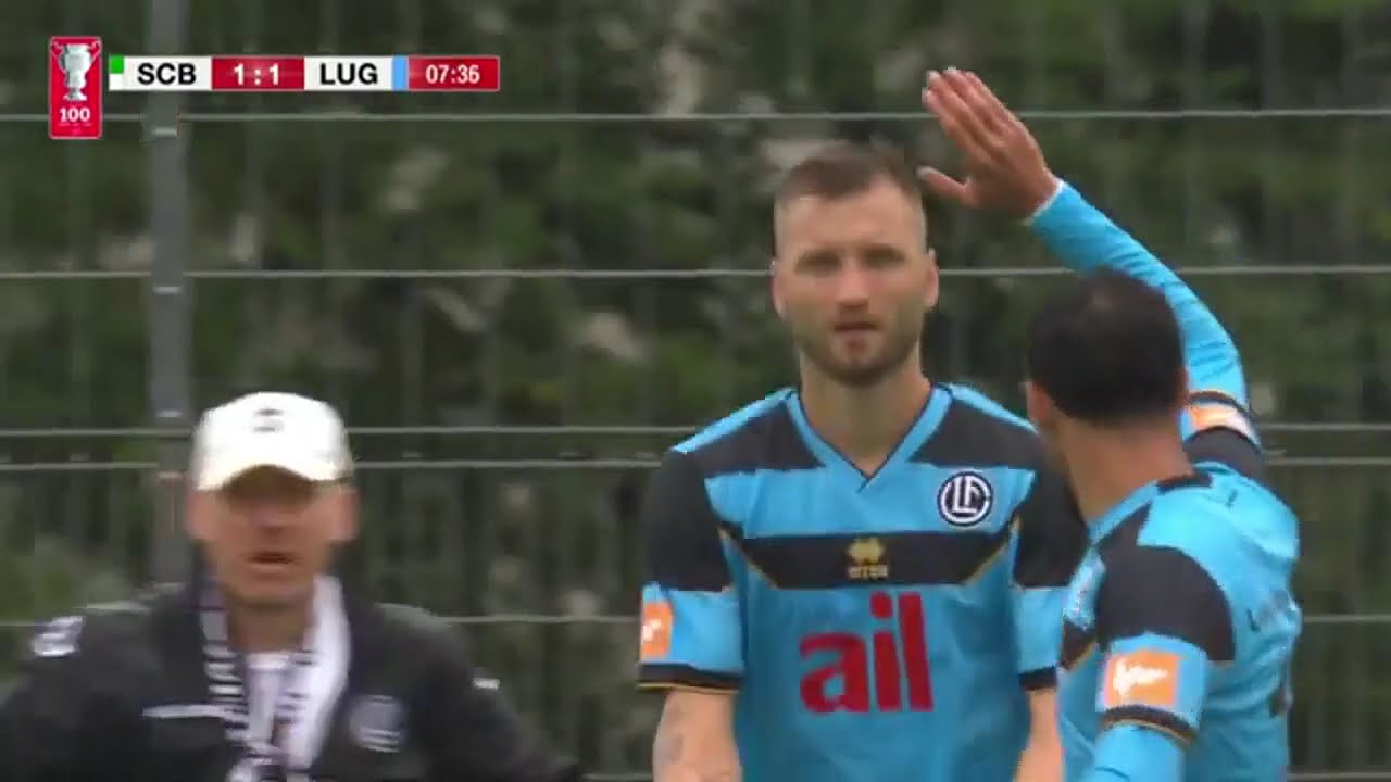 Kacper Przybyłko hattrick SC Br&uuml;hl - Lugano 1-7 Puchar Szwajcarii 18.08.2024