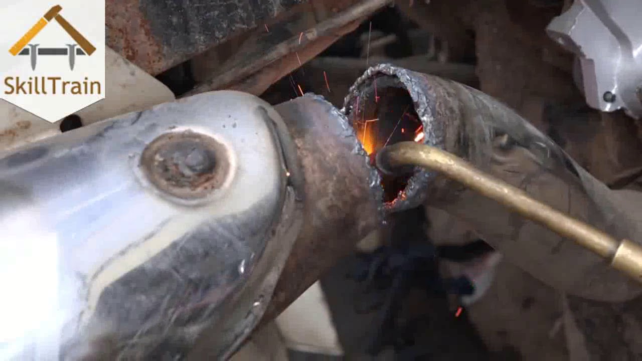 2.2 Repairing the silencer of a motor cycle