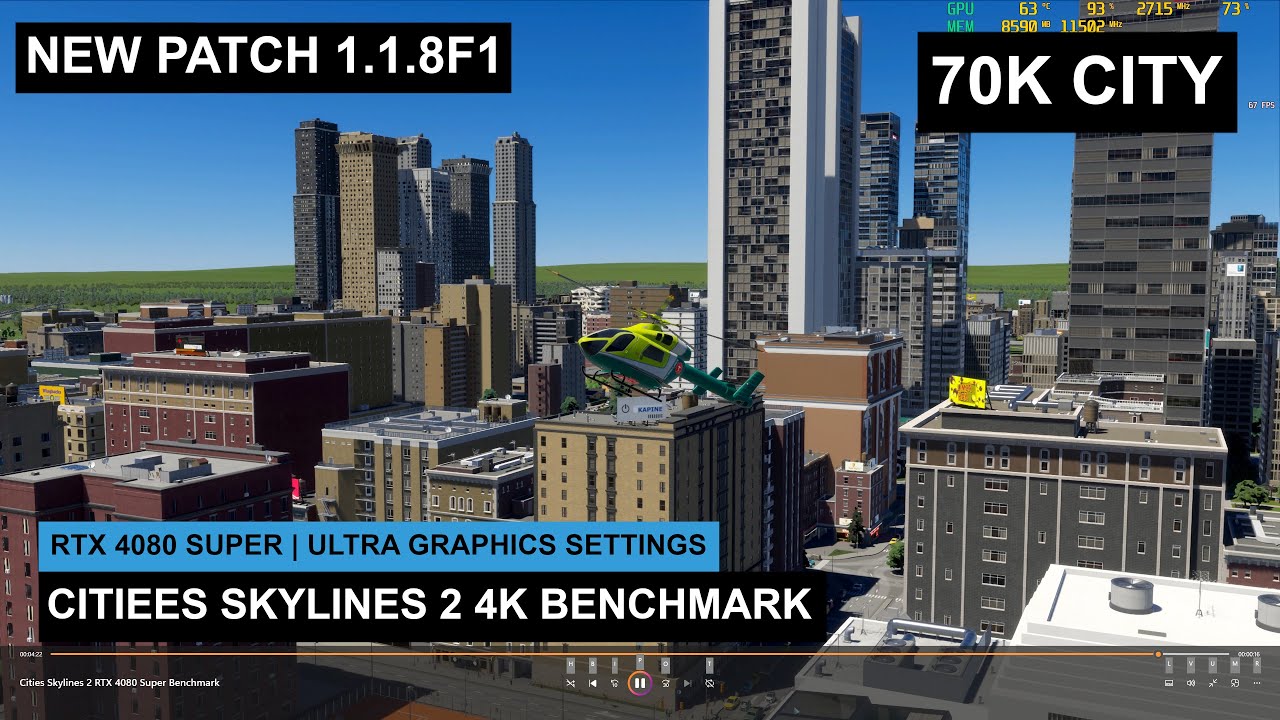 RTX 4080 SUPER Benchmark | Cities Skylines 2: Best Graphics Settings