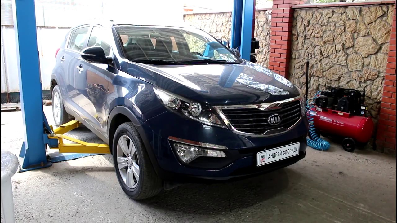 Замена сайлентблока заднего продольного рычага KIA Sportage 2,0 Киа Спортейдж 2012 года