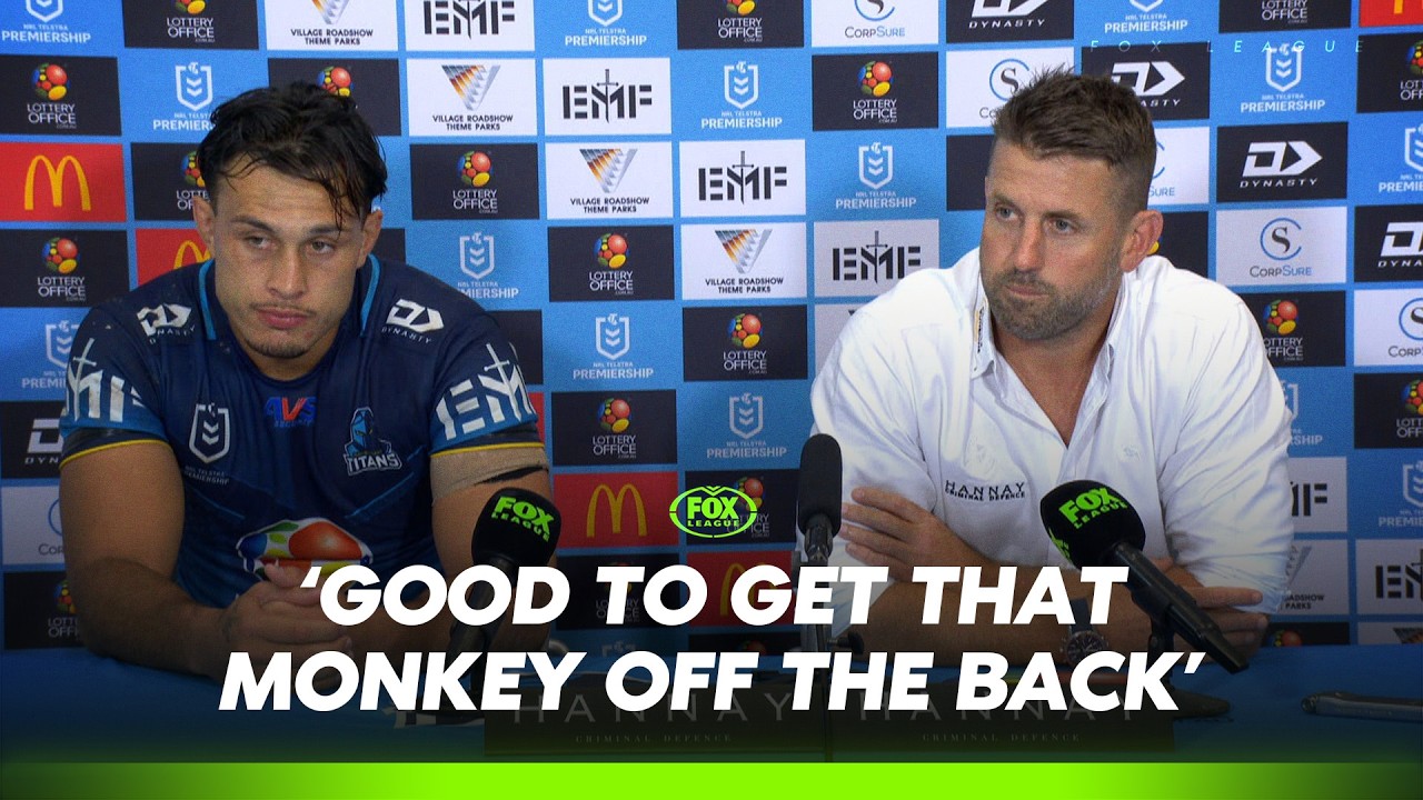 Hannay praises 'gritty, tough, connected' Titans in first win as coach 💪 | Titans Press Conference