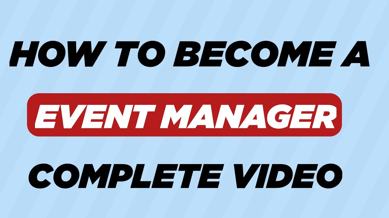 How to Become a Event Manager 2021| What is Event Manager ? | Complete video | JR Talks |