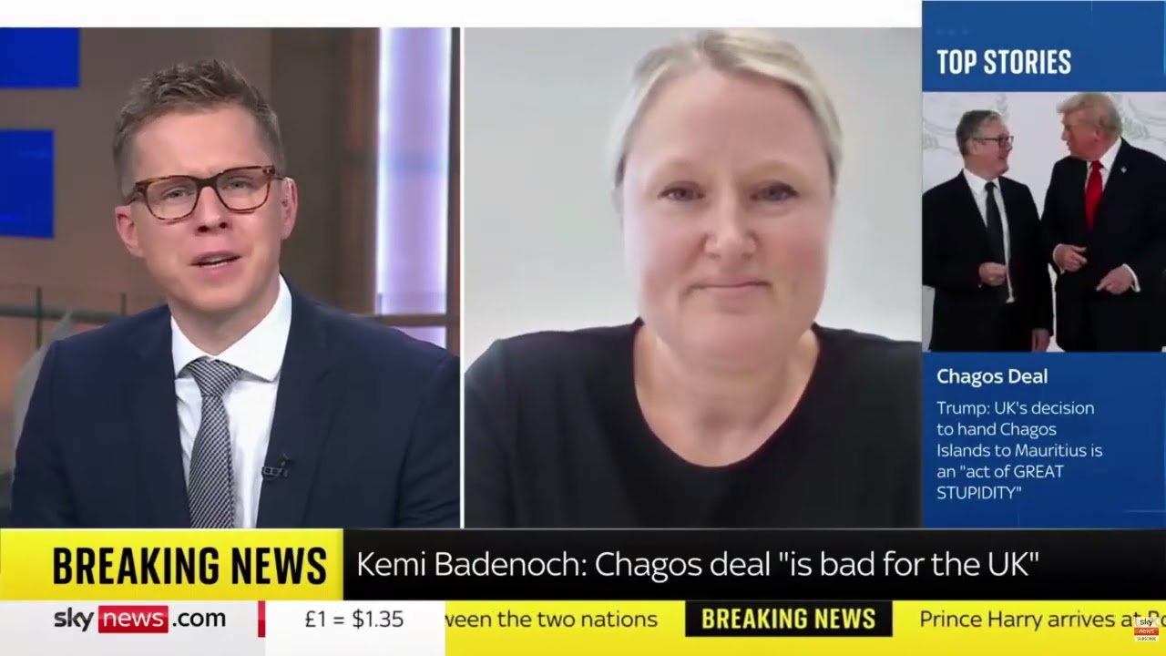Laura Chappell on Sky News discussing Trump, Chagos Islands and Greenland