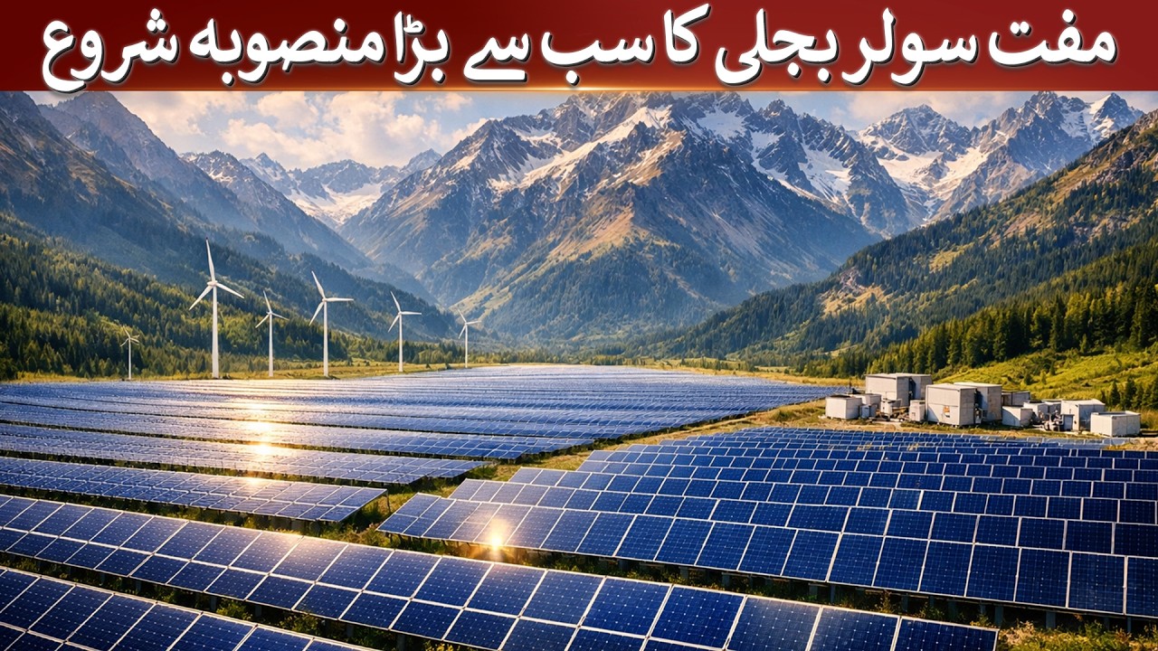 The largest free solar electricity project launched | Rich Pakistan