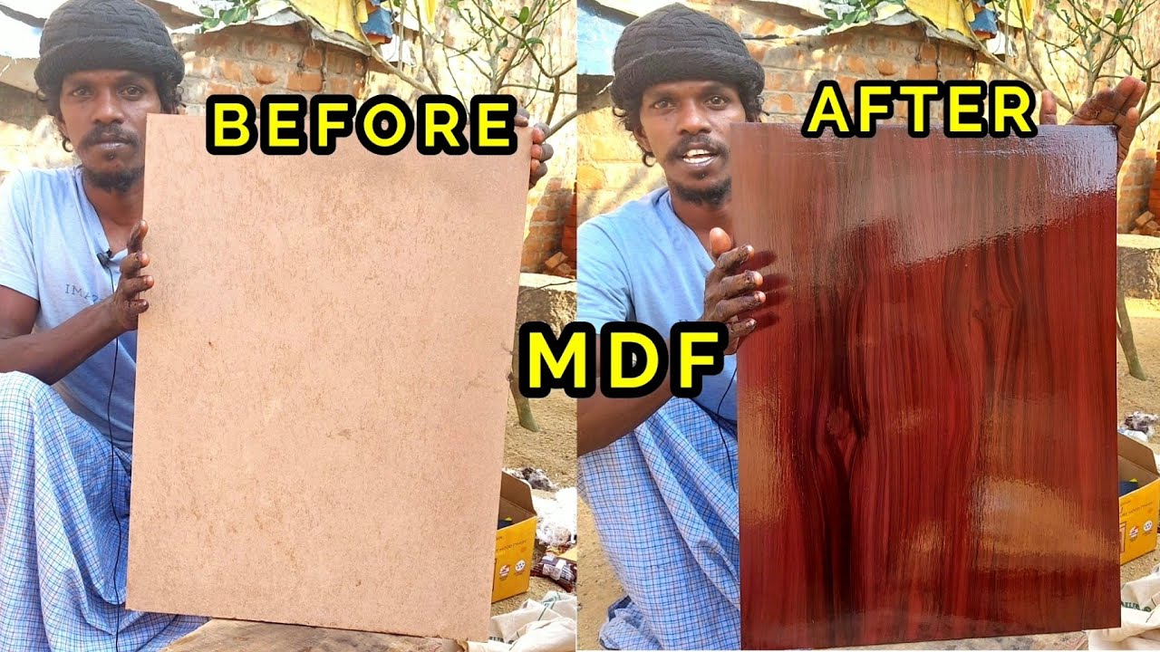 How to polish MDF | Rosewood Colour || Wood Polish