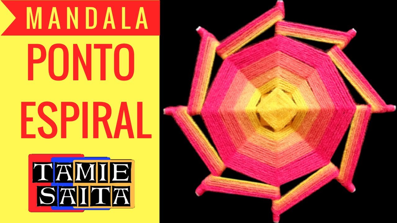 Mandala Ponto ESPIRAL com Tamie Saita Arte Terapia