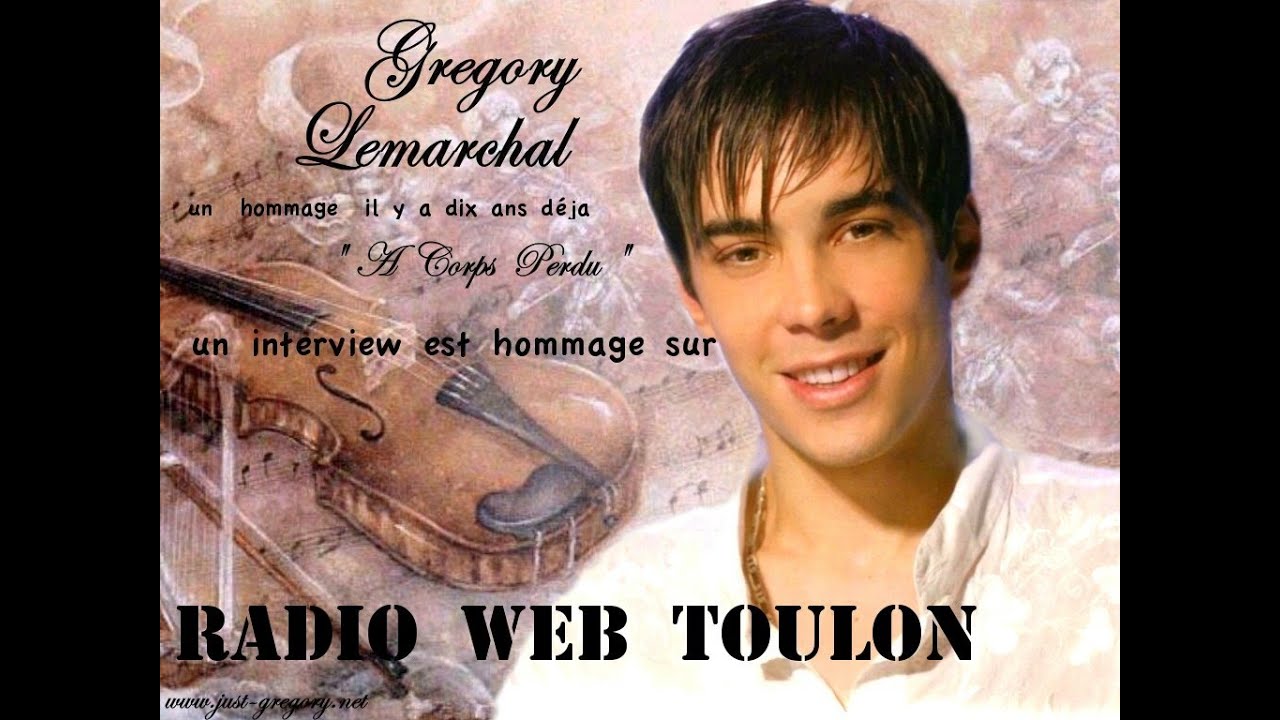Linvité de la semaine gregory lemarchal sur radio web toulon