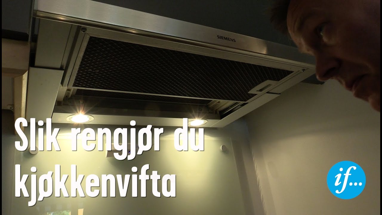 Slik rengjør du kjøkkenvifta