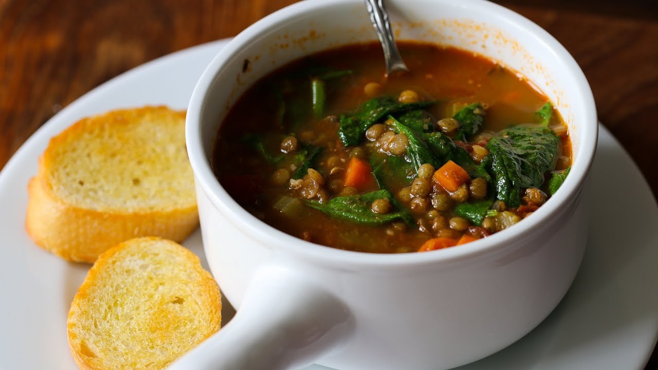 French Green Lentil Soup Recipe