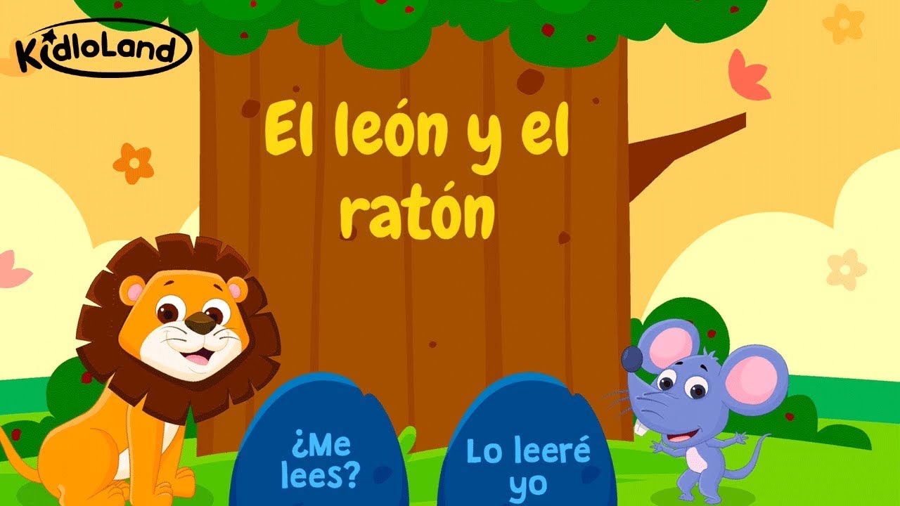 El león y el ratón - fábulas con Moraleja para niños