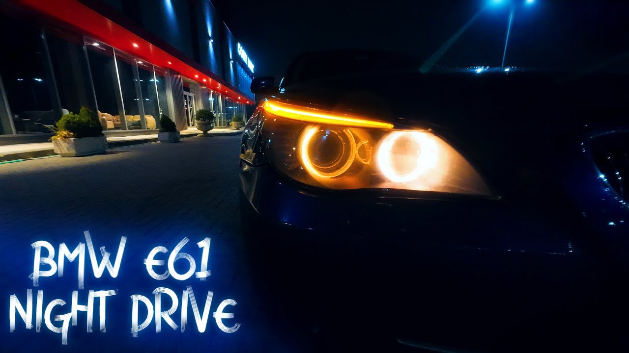 2007 BMW E61 525D - Late Night City Drive - 4K POV