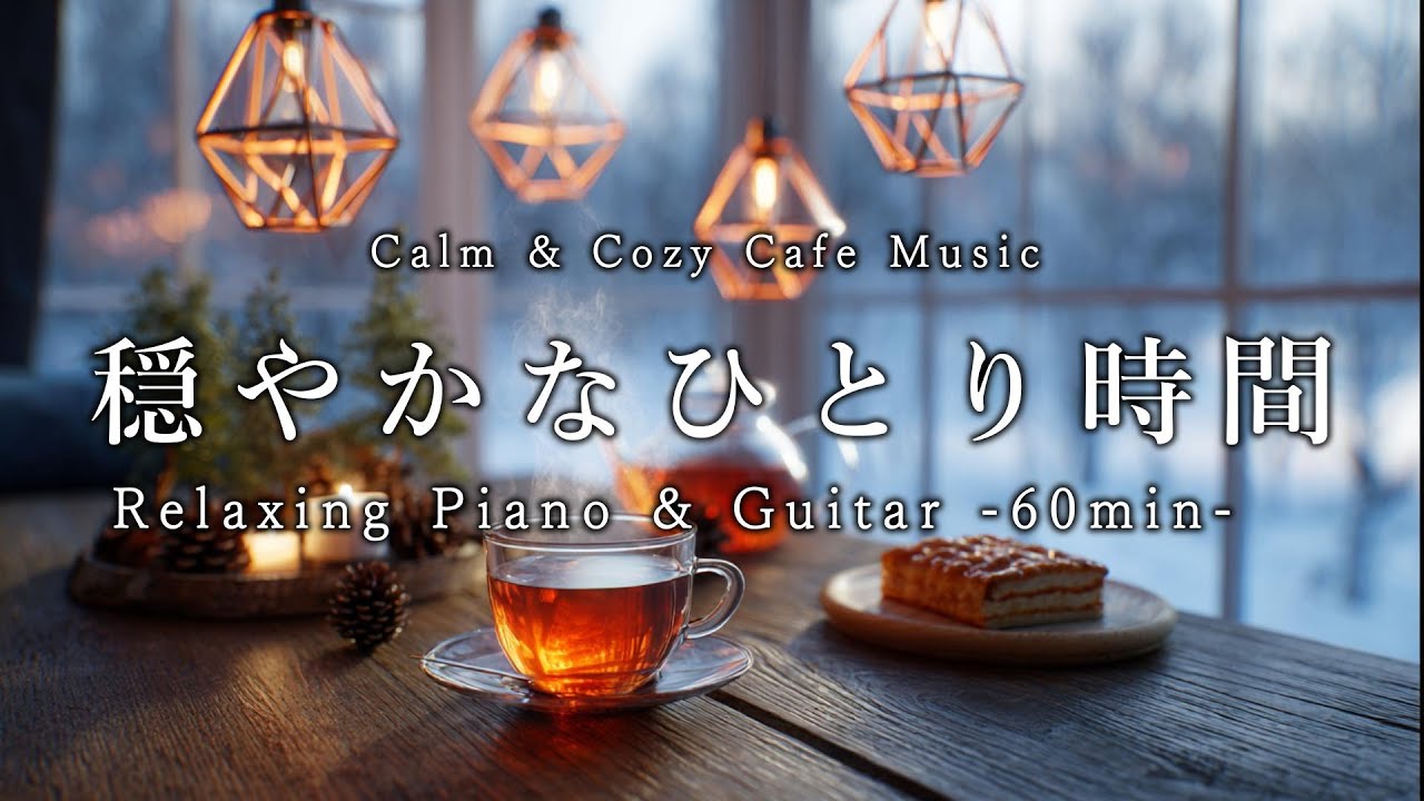 【カフェBGM】穏やかなひとり時間|リラックス・読書・勉強・作業用ピアノ音楽 60分|Music for relaxing, reading, studying, and working