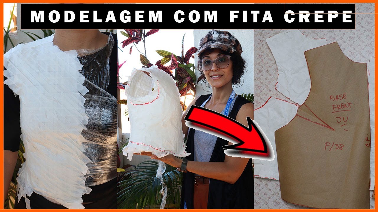 Molde Base da Blusa SOB MEDIDA Com Fita Crepe | Dayse Costa