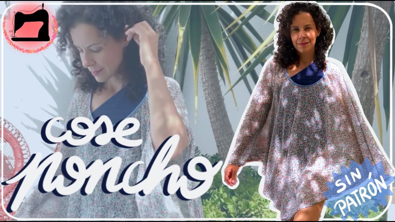 La costura más fácil y fresca del verano: Tutorial poncho playa.