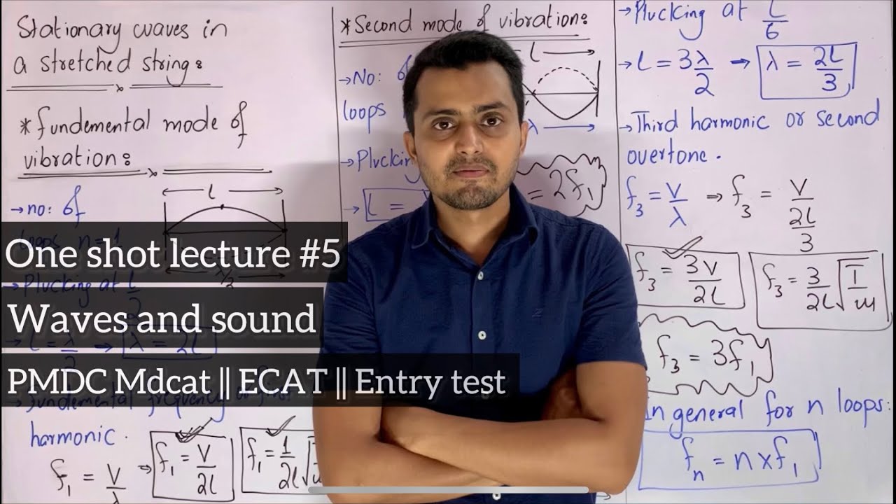 Waves and sound in one shot || PMDC Mdcat || Ecat || Entry test || Physics