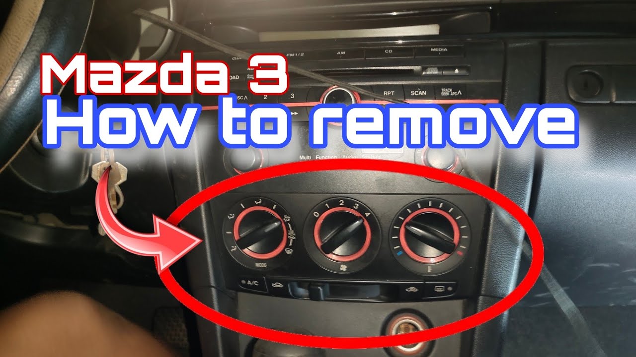 Mazda 3 How to Remove CLIMATE CONTROL